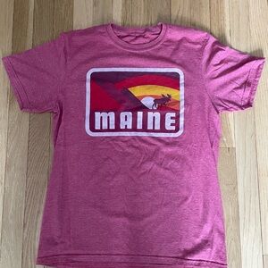 Pink Maine Graphic T-Shirt